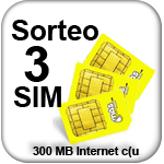 Ganadores del Sorteo de 3 SIM de MASmovil con 300MB de Internet Gratis durante 3 meses
