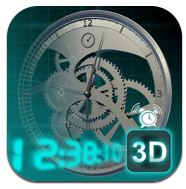 3D Cyber Clock en descarga gratuita para iPad por tiempo limitado
